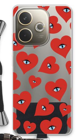 Red heart eyes