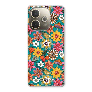 Retro Flowers N°2 - Blue