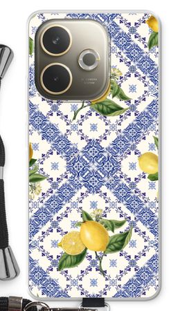 Blue tiles and lemons