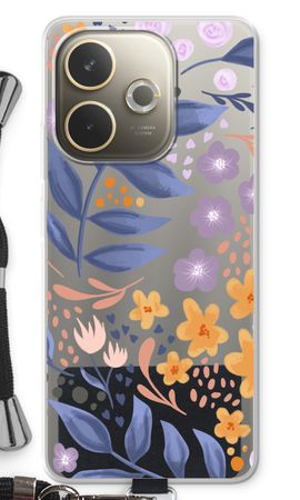 Flowers with blue leaves