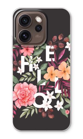 Hello in flowers