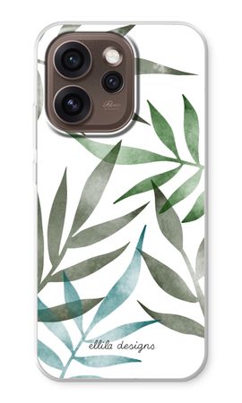 Tropical watercolor leaves
