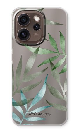 Tropical watercolor leaves