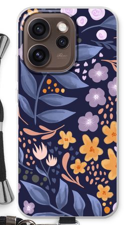 Flowers with blue leaves