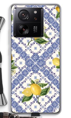 Blue tiles and lemons