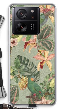 Tropical jungle parrot