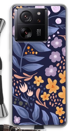 Flowers with blue leaves