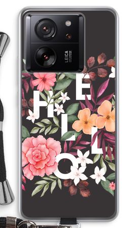 Hello in flowers