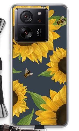 Sunflower and bees