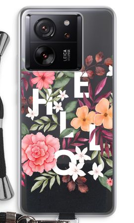 Hello in flowers