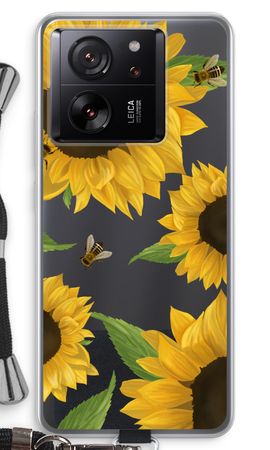 Sunflower and bees