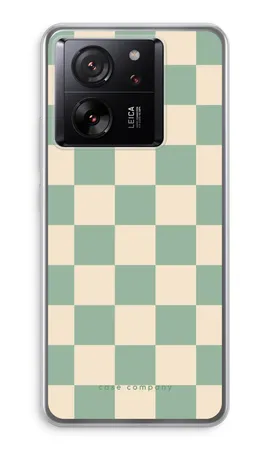 Checkered Mint, Xiaomi 13T soft hoesje