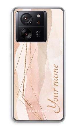 Gold Lines Namecase - Blush