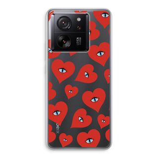 Red heart eyes