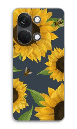 Sunflower and bees