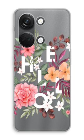 Hello in flowers
