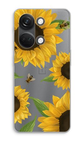 Sunflower and bees