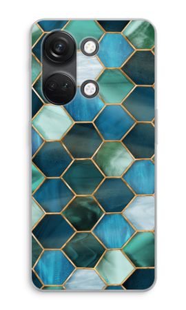 Zeshoeken in glas-in-lood