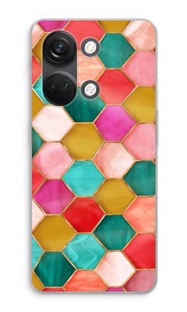 Zeshoeken in glas-in-lood