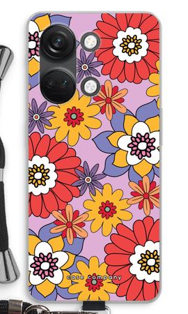 Retro Flowers - Purple