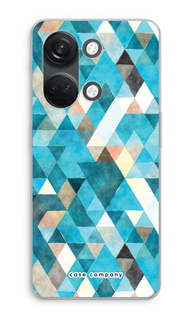 Coloured triangles blue