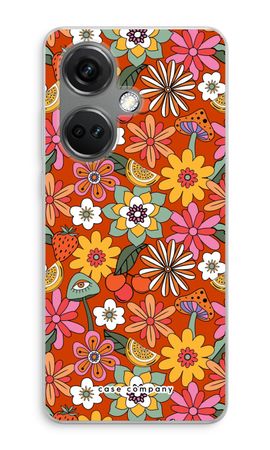 Retro Flowers - Red