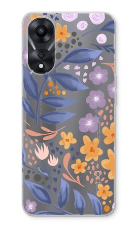 Flowers with blue leaves