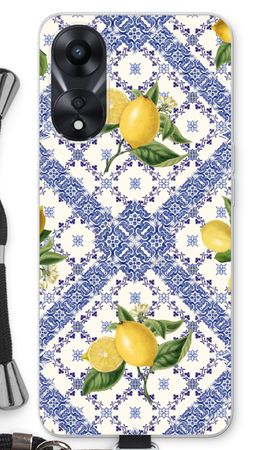 Blue tiles and lemons