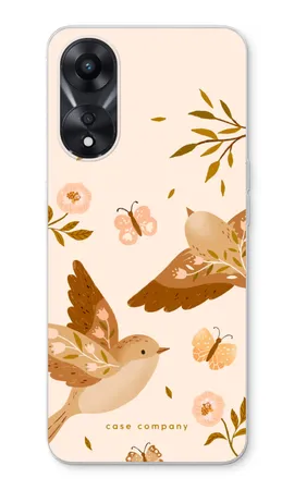 Fluttering Pair, Oppo A58x pehmeä kotelo