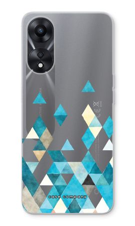 Coloured triangles blue