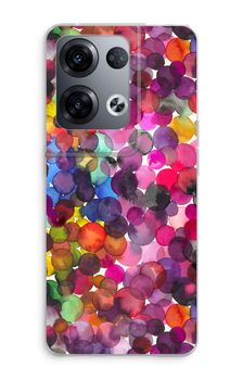 Överlappande akvarellprickar