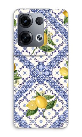 Blue tiles and lemons