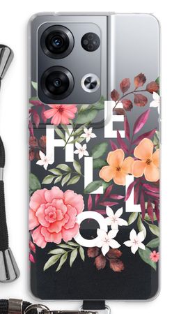 Hello in flowers