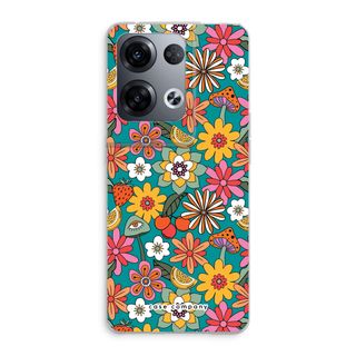 Retro Flowers N°2 - Blue