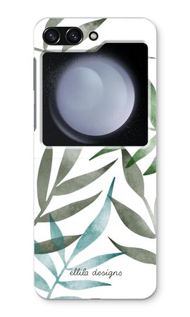 Tropical watercolor leaves