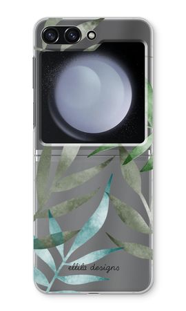 Tropical watercolor leaves