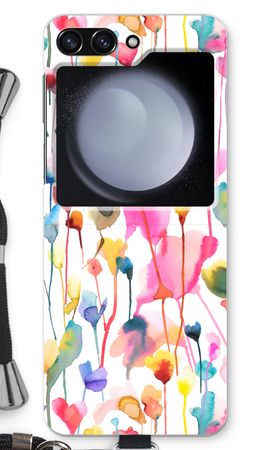 Wilde kleurrijke bloemen