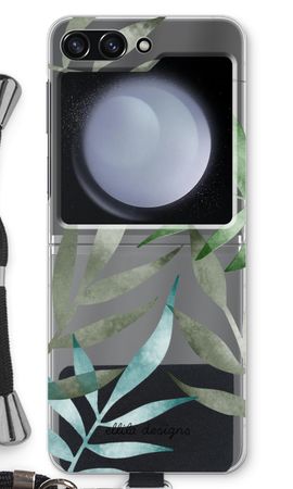 Tropical watercolor leaves