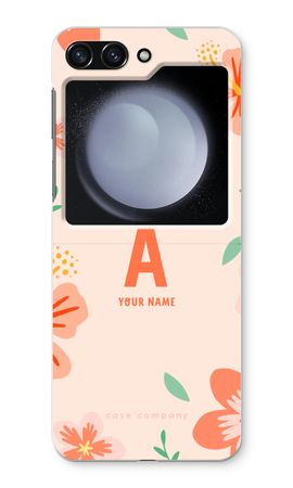 Tropical Pink Flowers Monogram