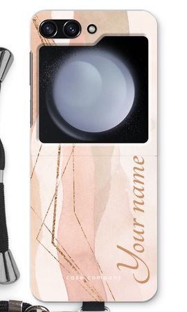 Gold Lines Namecase - Blush