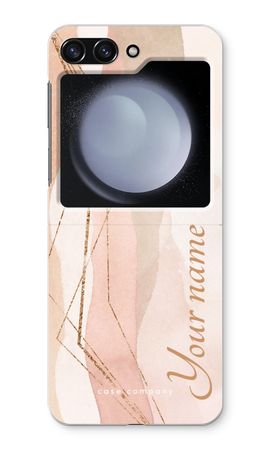 Gold Lines Namecase - Blush