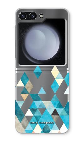 Coloured triangles blue