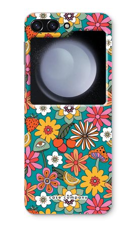 Retro Flowers N°2 - Blue