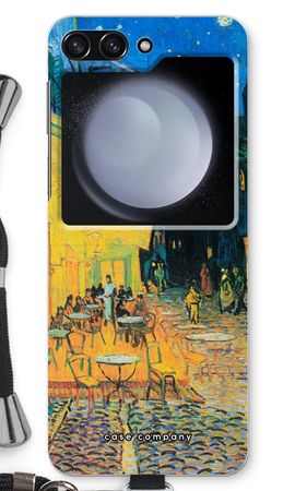 Caféterrassen på kvällen