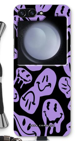 Smeltende Smiley - Paars