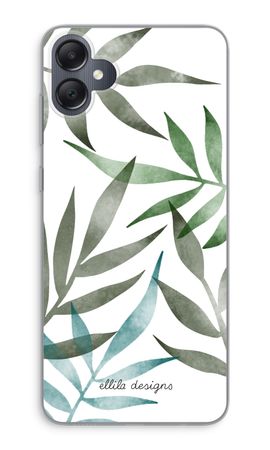 Tropical watercolor leaves