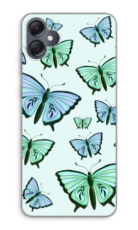 Blaue und grüne Schmetterlinge