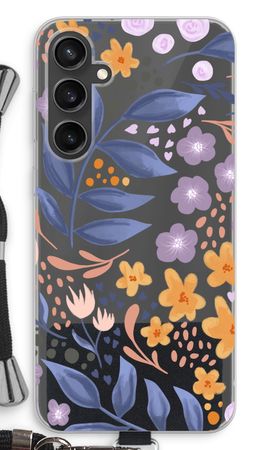 Flowers with blue leaves