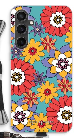 Retro Flowers - Blue