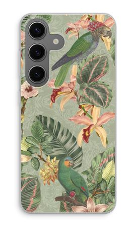 Tropical jungle parrot